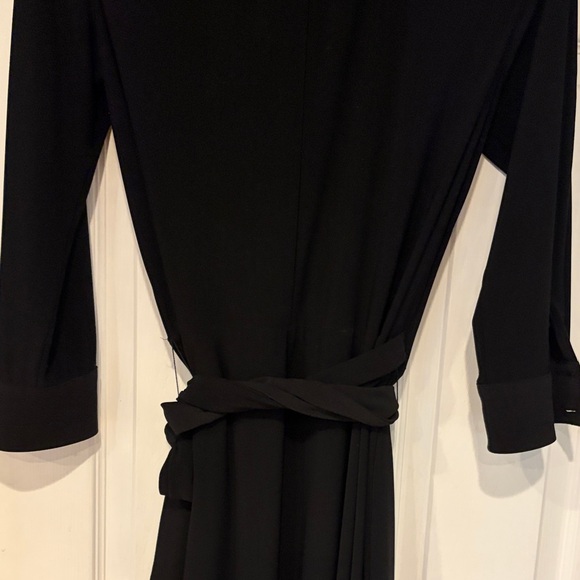 Ralph Lauren Black Long Sleeve Wrap Dress - Picture 9 of 10